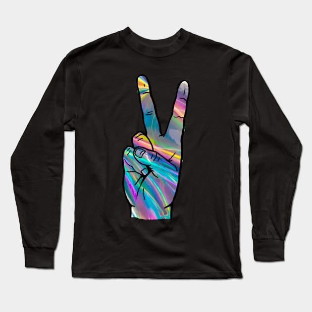 Peace Out Long Sleeve T-Shirt by kaileyryan